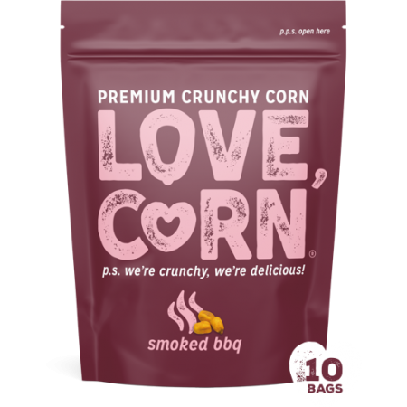 Love Corn - Smoked BBQ- 10 x 45g